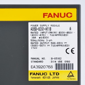 Fanuc د A06B-6091-H118 Fanuc بریښنا رسولو ماډلونه چلوي