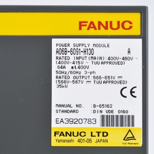 Fanuc veturas A06B-6091-H130 Fanuc-elektrafonaj muldiloj-unuo