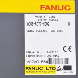 Fanuc డ్రైవ్ A06B-6077-H002 ఫ్యానుక్ పవర్ ఫెయిల్యూర్ మేకప్ మాడ్యూల్