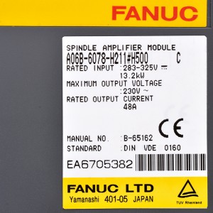 Hoʻokuʻu ʻo Fanuc i ka A06B-6078-H211 Fanuc spindle amplifier module