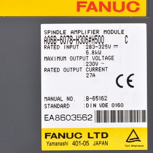 Fanuc driuwt A06B-6078-H306 Fanuc spindle amplifier module