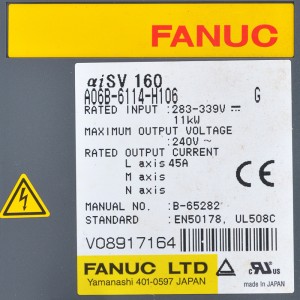 Fanuc drive A06B-6114-H106 Fanuc AISV 160