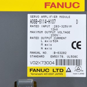 Fanuc ជំរុញម៉ូឌុល A06B-6114-H107 Fanuc servo amplifier