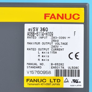 Fanuc ajaa A06B-6114-H109 Fanuc aisv 360