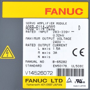 Fanuc pogoni A06B-6114-H202 Fanuc modul servo pojačala