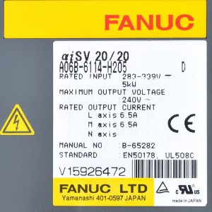 Fanuc drive A06B-6114-H205 Fanuc aisv20/20