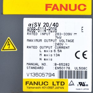 Fanuc driuwfearren A06B-6114-H206 Fanuc aisv20/40