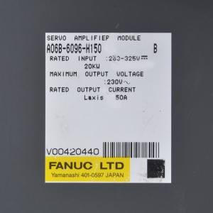 Fanuc нь A06B-6093-H150 Fanuc серво өсгөгчийн нэгжийг удирддаг