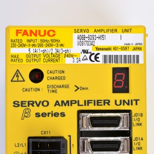 Fanuc သည် A06B-6093-H151 Fanuc ဆာဗိုအသံချဲ့စက်ယူနစ် A06B-6093-H153 A06B-6093-H154 ကို မောင်းနှင်သည်