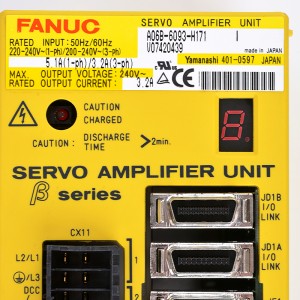 Fanuc သည် A06B-6093-H171 Fanuc servo အသံချဲ့စက်ယူနစ်ကို မောင်းနှင်သည်။
