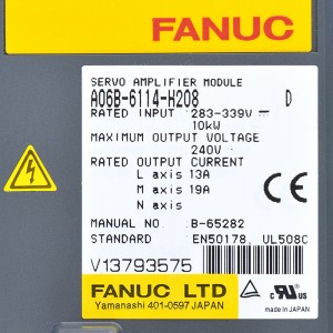 Fanuc ድራይቮች A06B-6114-H208 Fanuc servo ማጉያ ሞጁል