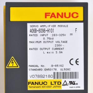 Fanuc drivesA06B-6096-H101 Fanuc سرو ایمپلیفائر موڈل A06B-6096-H101#H