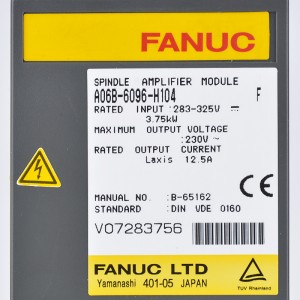 Fanuc drivesA06B-6096-H104 Fanuc سرو امپلیفیر موډل
