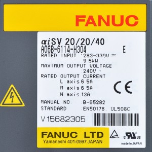 Fanuc ไดรฟ์ A06B-6114-H304 Fanuc aisv20/20/40