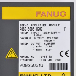 Fanuc, A06B-6096-H202 Fanuc servo amplifikatör modülünü kullanıyor