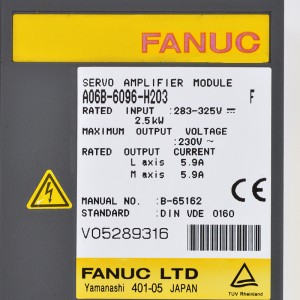 Fanuc yana fitar da A06B-6096-H203 Fanuc servo amplifier moudle