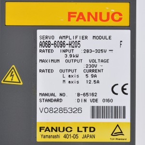 Hoʻokuʻu ʻia ʻo Fanuc A06B-6096-H205 Fanuc servo amplifier moudle