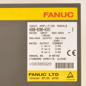 Ang Fanuc nagmaneho sa A06B-6096-H301 Fanuc servo amplifier moudle