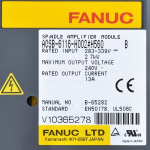 Fanuc задвижва A06B-6116-H002#H560 Fanuc шпинделен усилвателен модул