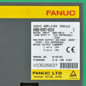Fanuc дисктери A06B-6097-H204 Fanuc серво күчөткүч модулу