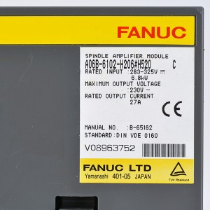 Fanuc задвижва A06B-6102-H206#H520 Fanuc шпинделен усилвател, модул A06B-6102-H202#H520