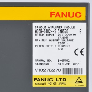 Fanuc သည် A06B-6102-H215#H520 Fanuc spindle amplifier module A06B-6102-H215