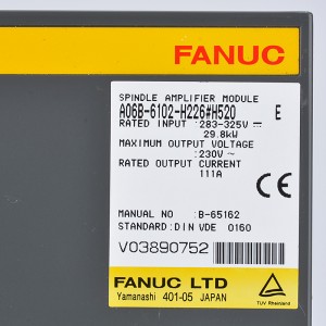 Fanuc ไดรฟ์ A06B-6102-H226 #H520 Fanuc แกนเครื่องขยายเสียง moudle A06B-6102-H226