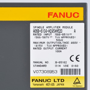Fanuc pogoni A06B-6104-H245#H520 Fanuc vretenski ojačevalni modul A06B-6104-H245