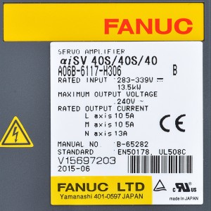 Fanuc na-anya A06B-6117-H306 Fanuc aisv 40s/40s/40