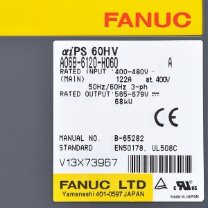 Fanuc ڈرائیوز A06B-6120-H060 Fanuc aips 60HV