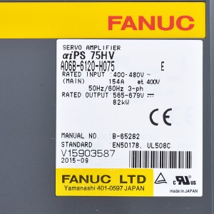 Fanuc drives A06B-6120-H075 Servoamplificador Fanuc aips 75HV