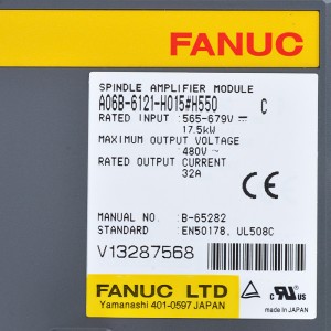 Hoʻokuʻu ʻia ʻo Fanuc A06B-6121-H015#H550 Fanuc spindle amplifier module