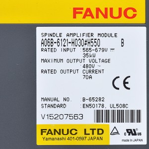 Fanuc ډرایو A06B-6121-H030#H550 Fanuc سپینډل امپلیفیر ماډل