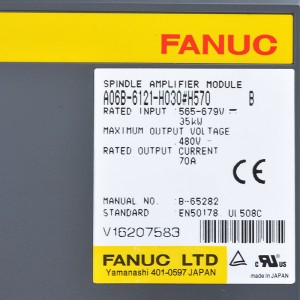 Fanuc ड्राइव्ह A06B-6121-H030#H570 Fanuc स्पिंडल अॅम्प्लीफायर मॉड्यूल
