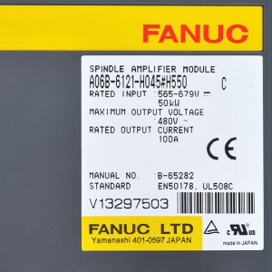 Fanuc-aandrijvingen A06B-6121-H045#H550 Fanuc-spilversterkermodule