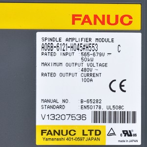 Fanuc imayendetsa A06B-6121-H045#H553 Fanuc spindle amplifier module