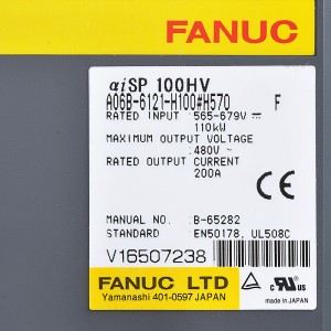 Fanuc ड्राइभ A06B-6121-H100#H570 Fanuc aisp 100HV