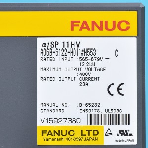 ಫ್ಯಾನುಕ್ A06B-6122-H011#H553 Fanuc AISP 11HV ಡ್ರೈವ್‌ಗಳು