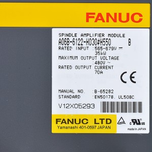 Fanuc wakọ A06B-6122-H030#H550 Fanuc spindle ampilifaya module