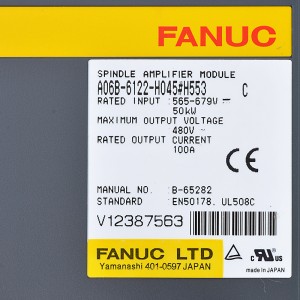 Fanuc drives A06B-6122-H045#H553 Fanuc spindle amplifier module