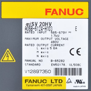 Fanuc A06B-6124-H103 Fanuc aisv20HV sürýär