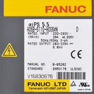 A Fanuc meghajtók A06B-6110-H006 Fanuc αiPS 5-5 tápegység
