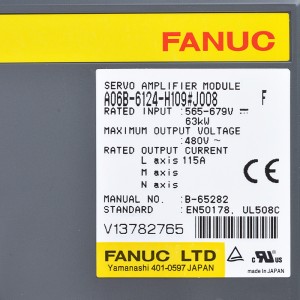 Fanuc-asemat A06B-6124-H109#J008 Fanuc-servovahvistinmoduuli