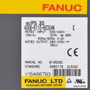 Bộ nguồn Fanuc A06B-6110-H030 # N Fanuc αiPS 30 Fanuc