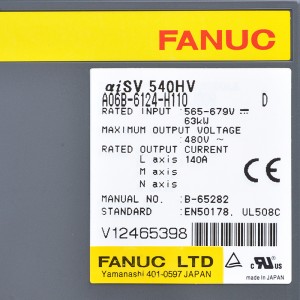Fanuc ngajalankeun A06B-6124-H110 Fanuc aisv 540HV servo