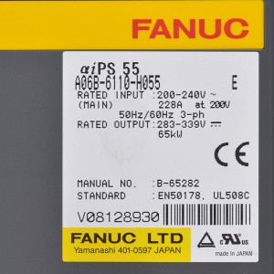 Fanuc డ్రైవ్‌లు A06B-6110-H055 Fanuc αiPS 55 ఫ్యానుక్ విద్యుత్ సరఫరా
