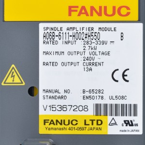 I-Fanuc ishayela i-A06B-6111-H002#H550 i-Fanuc spindle amplifier moudle