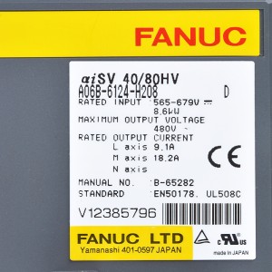 Fanuc driver A06B-6124-H208 Fanuc aisv 40/80HV servo