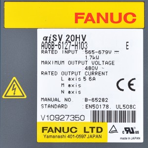 Fanuc დისკები A06B-6127-H103 Fanuc aisv 20HV სერვო გამაძლიერებელი