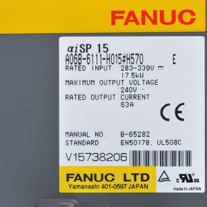Fanuc ڊرائيوز A06B-6111-H015#H570 Fanuc αiSP15 اسپنڊل ايمپليفائر ماڊل